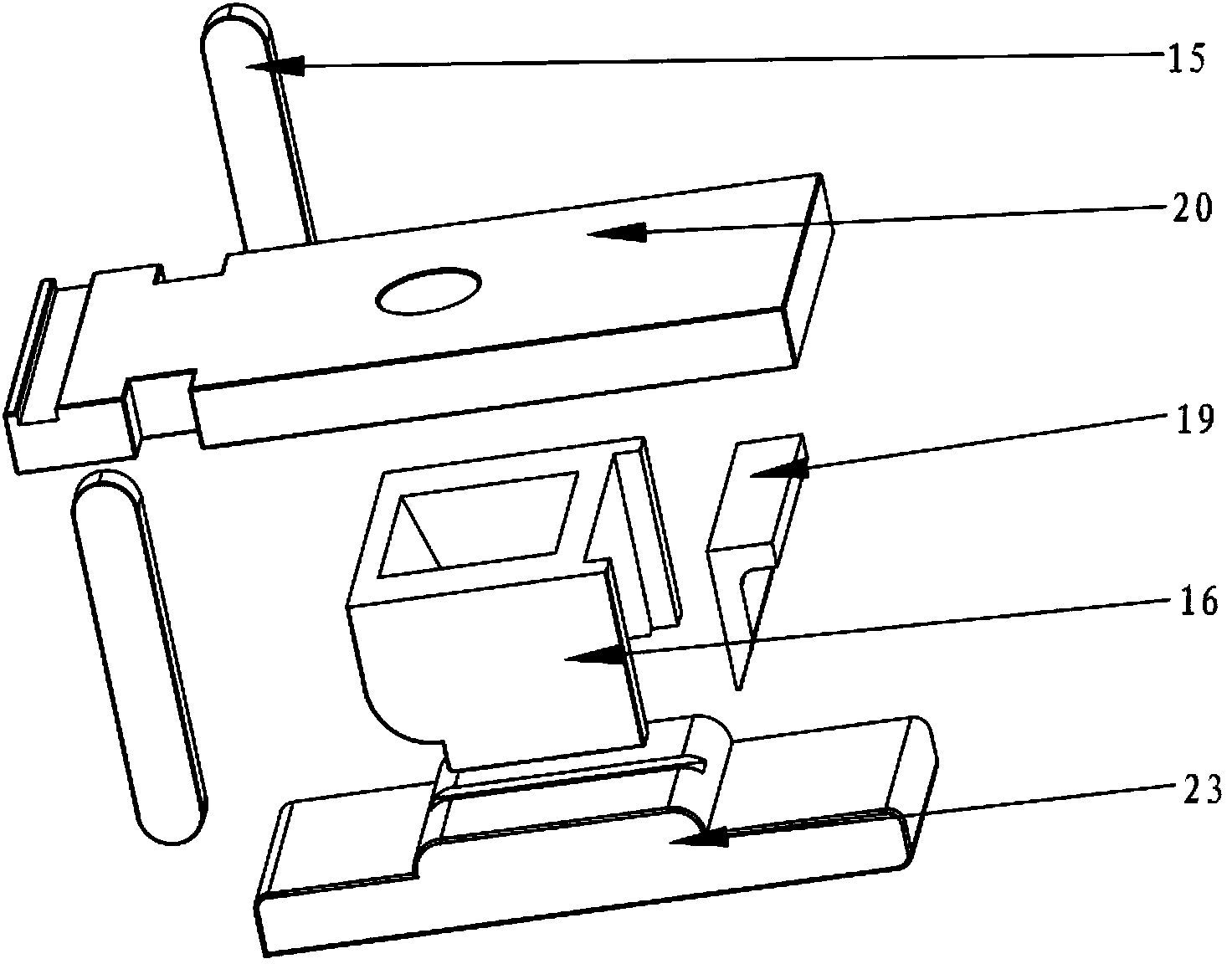 Automatic gluing device for chain zipper