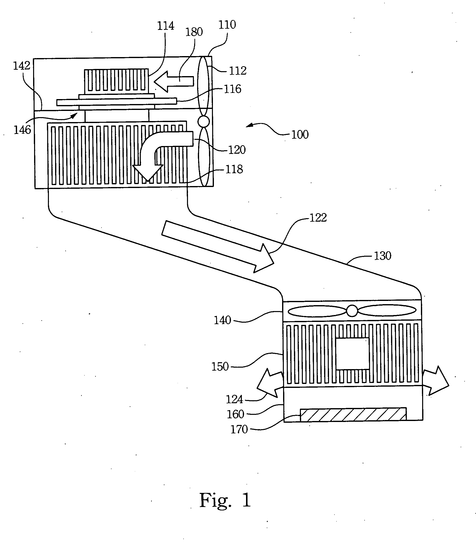 Double-effect thermoelectric cooling apparatus