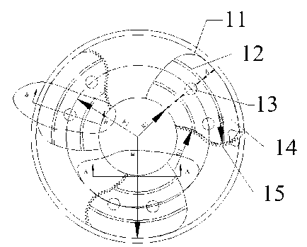 Gas-liquid two-phase helical flow generating device in pipeline