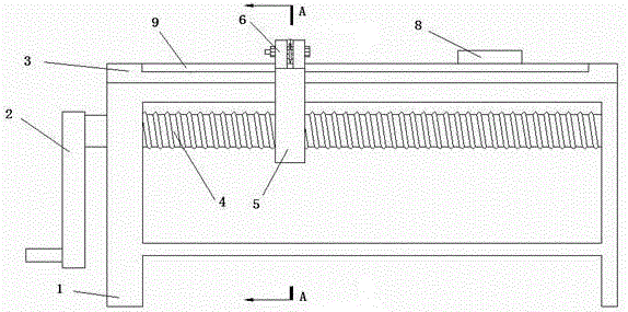 A combed cotton web shearing device