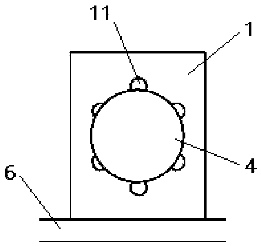 Oil and gas separation structure and engine