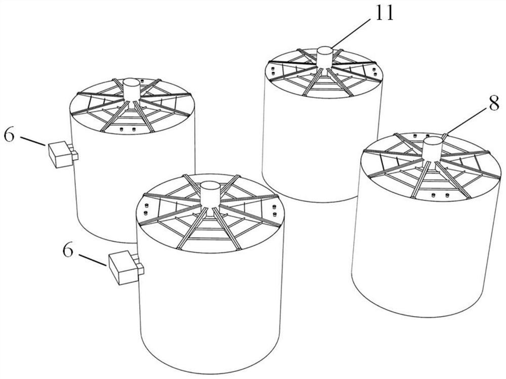 Offshore wind power multi-cylinder jacket foundation construction method