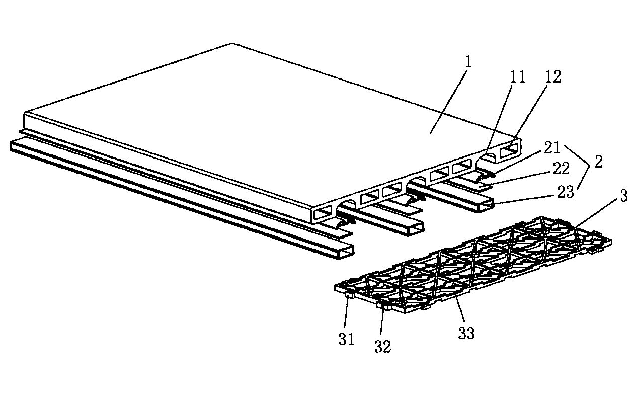 Recycled constant-temperature ceramic floor integrated system