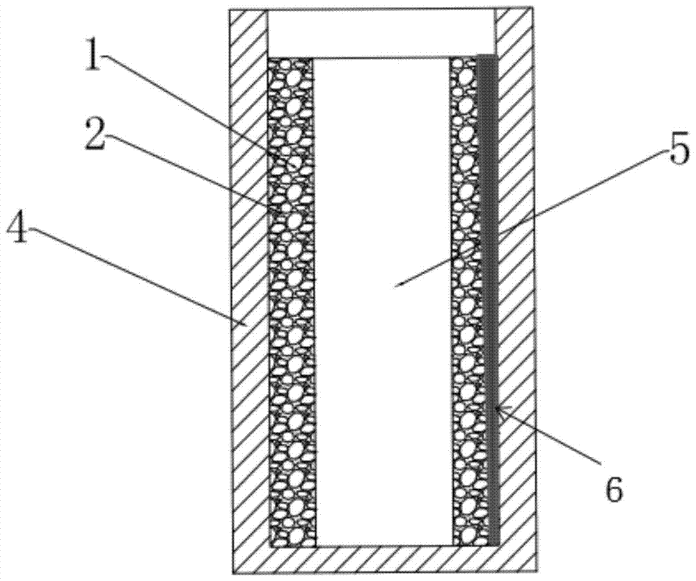 Composite cooling device with fins and foam heat conduction structure