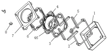 Double-reed lens driving device