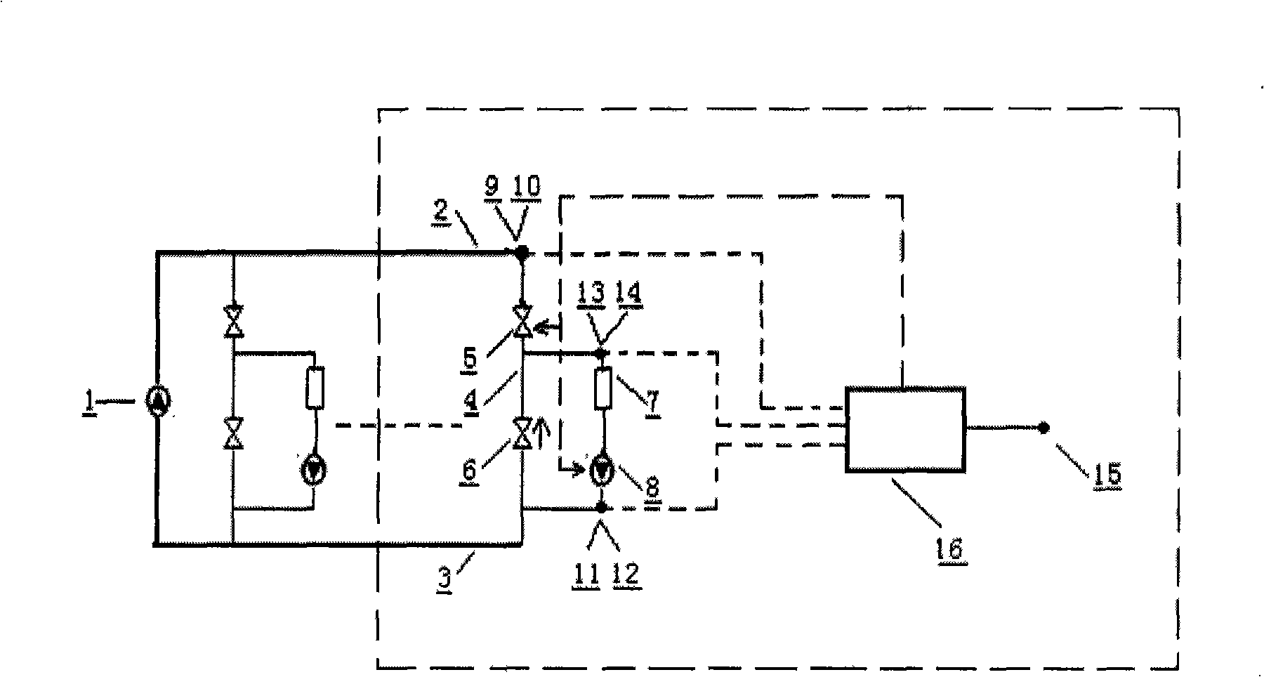 Distributed type intermittent thermal production control system