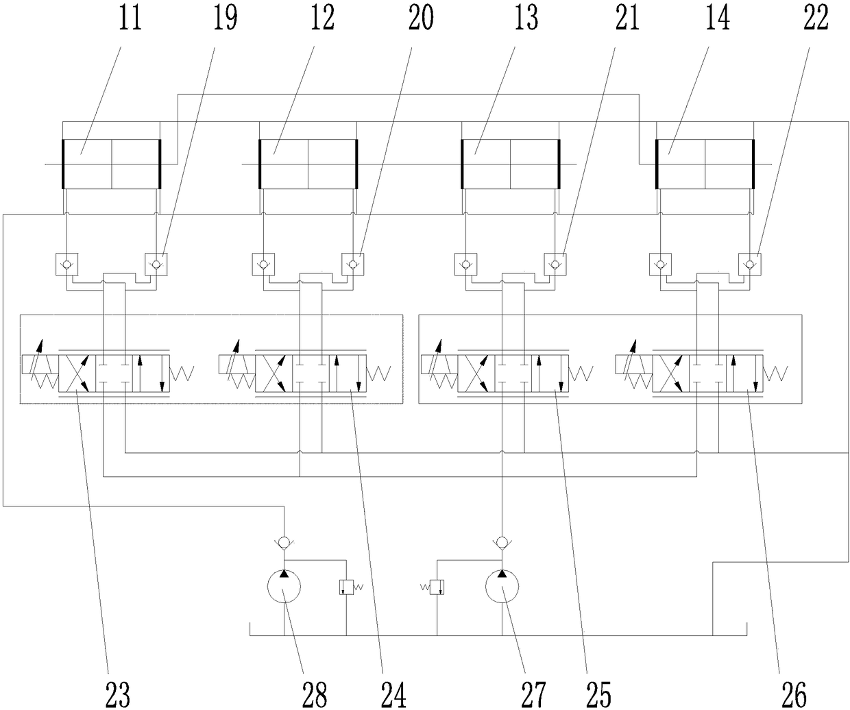 Dynamic balancing system and centrifugal machine with dynamic balancing system