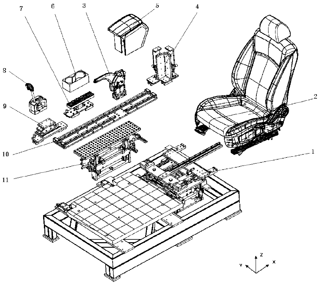 Assessment method for position comfort of auxiliary fascia console zone parts