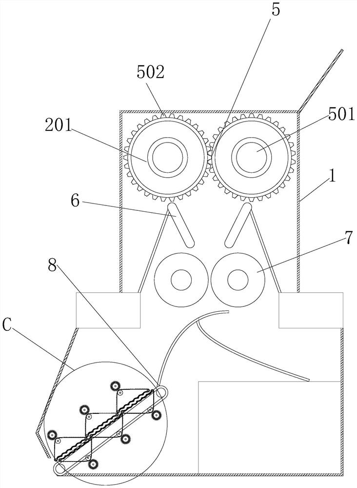 Construction waste screening device for screening broken stones