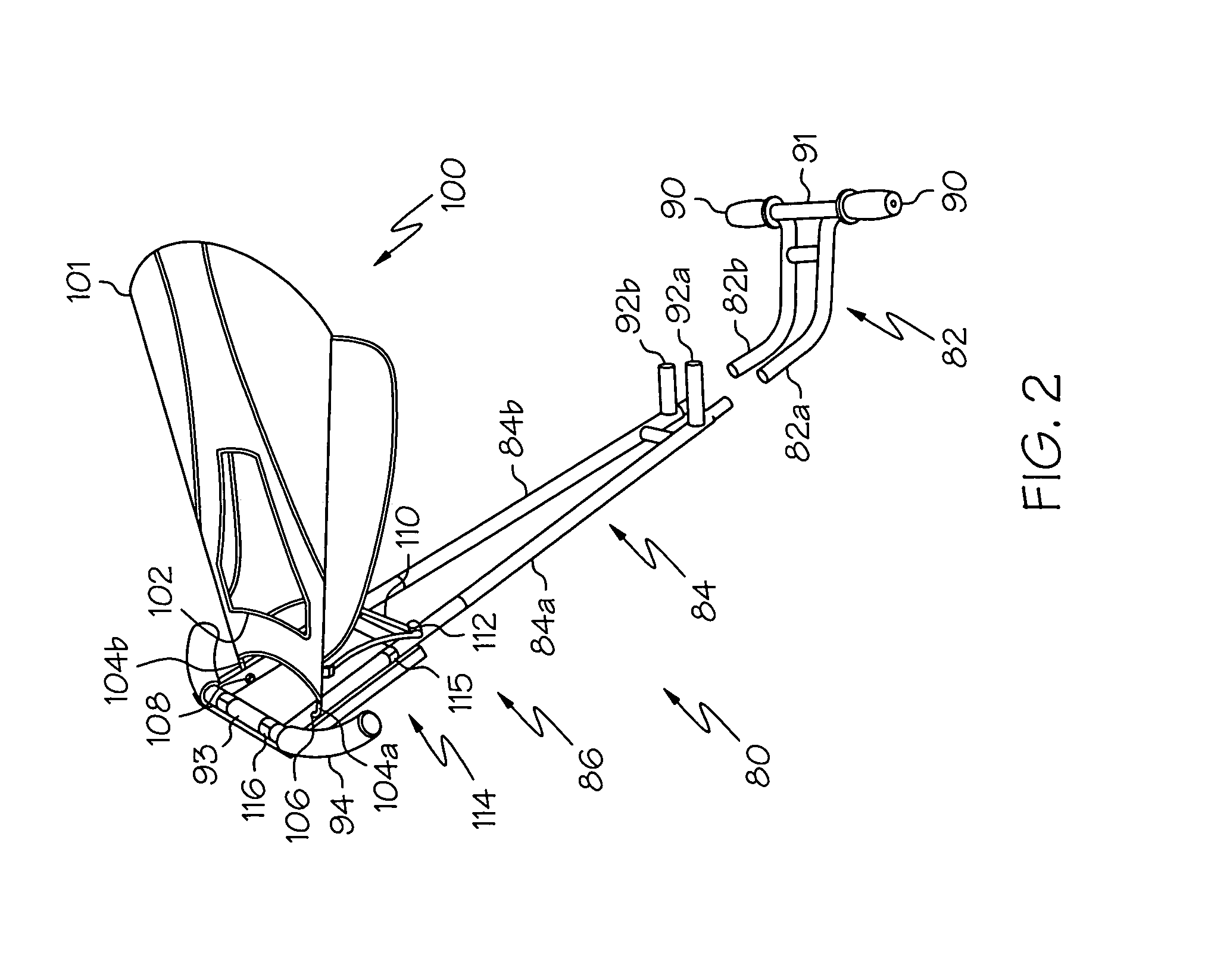 Tricycle and guide handle