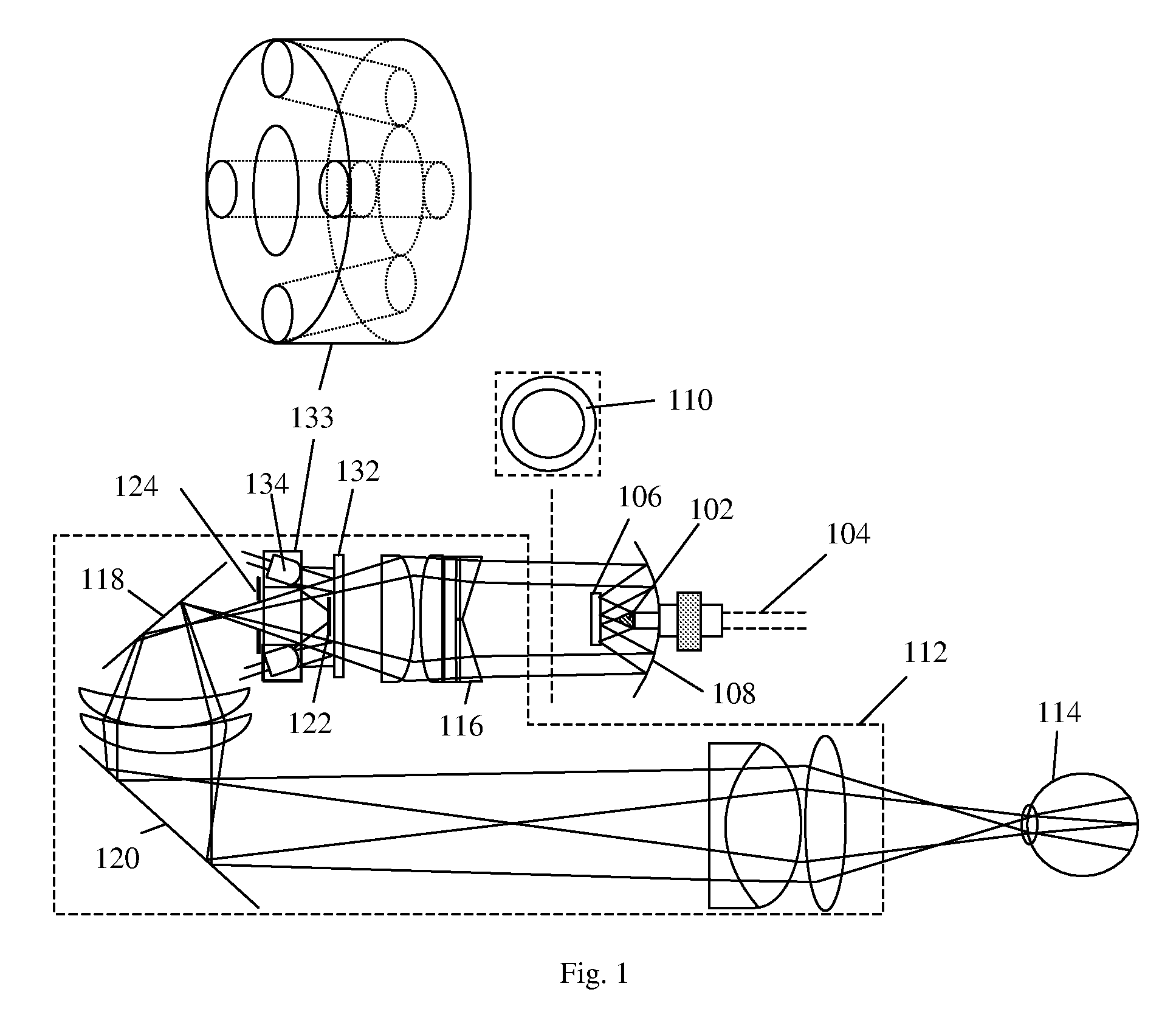 Working distance and alignment sensor for a fundus camera