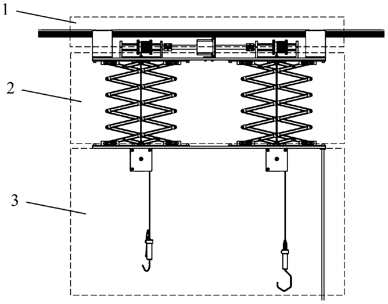 Suspension lifting type double-layer bicycle parking frame