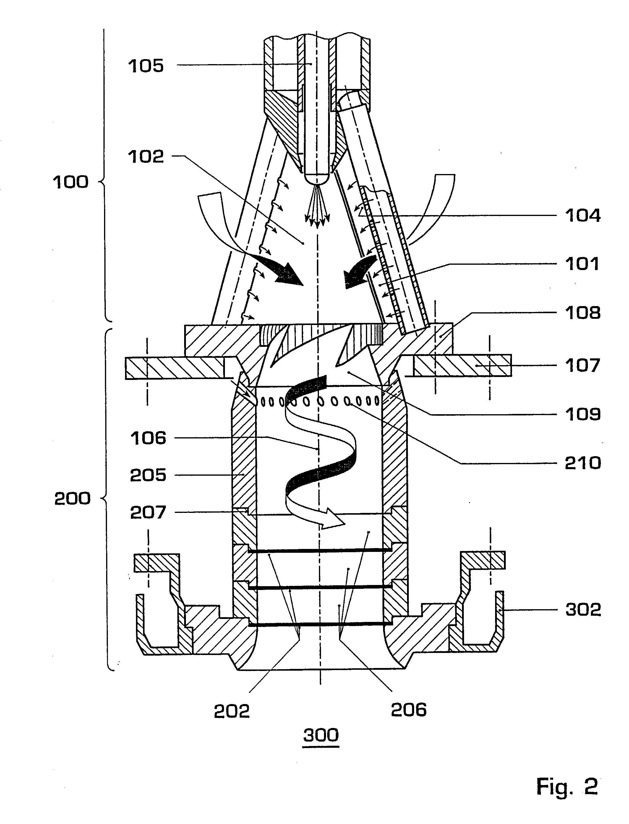 Premix burner with high flame stability