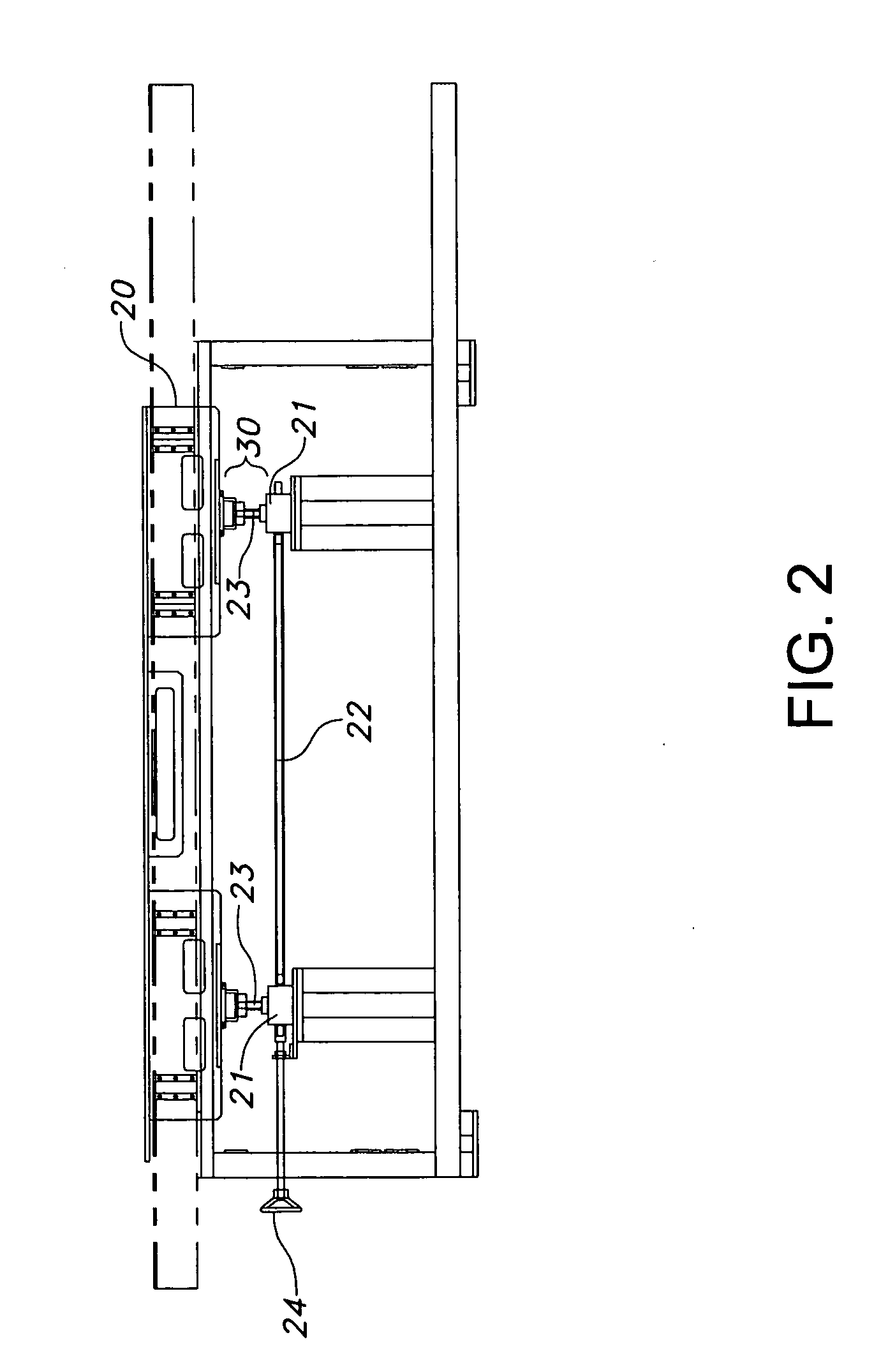 Height adjustment system for image forming machine