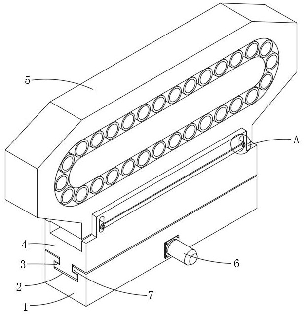 Lateral horizontal tool magazine adjusting and positioning system of horizontal machining center machine tool