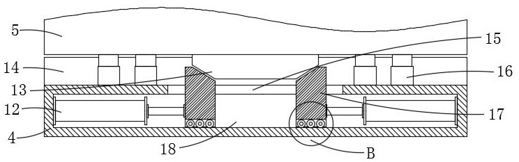 Lateral horizontal tool magazine adjusting and positioning system of horizontal machining center machine tool