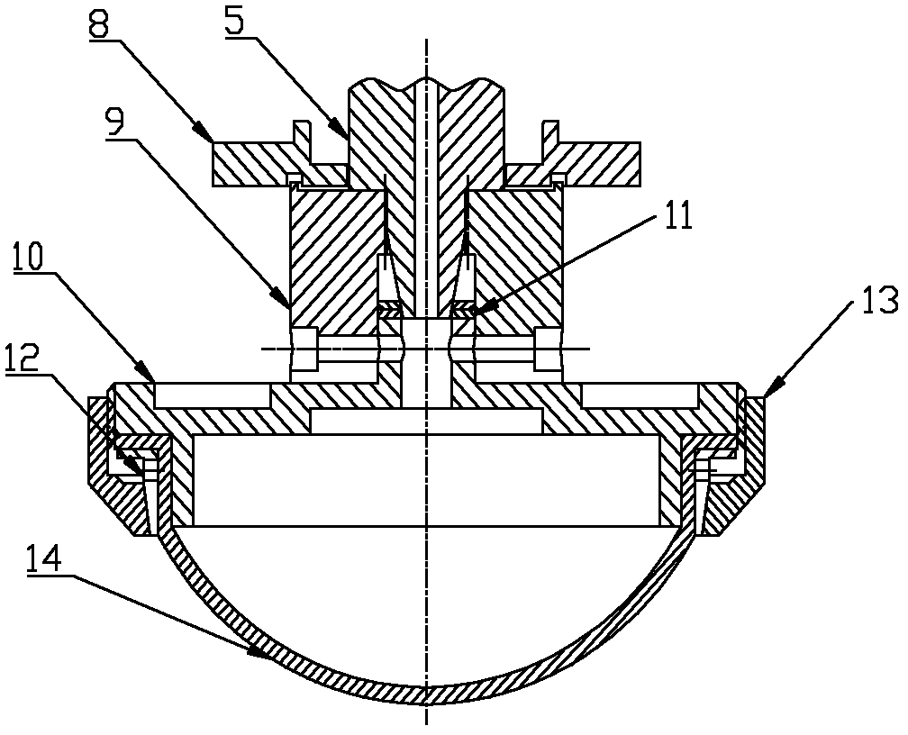 Dynamic load type flexible polishing head