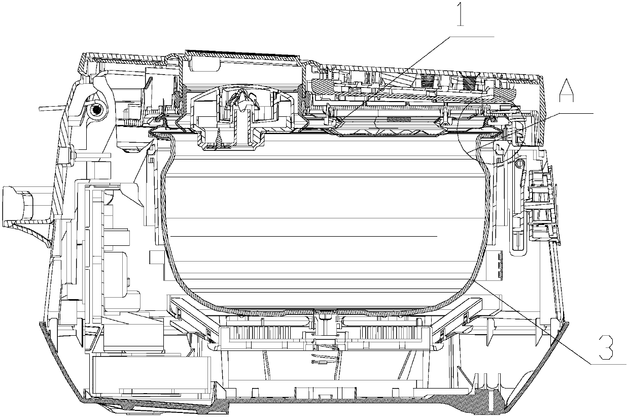 Seal ring on cover plate component, cover plate component, upper cover component and electric appliance