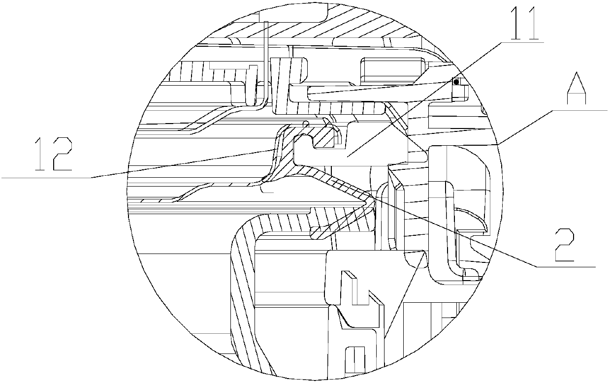 Seal ring on cover plate component, cover plate component, upper cover component and electric appliance