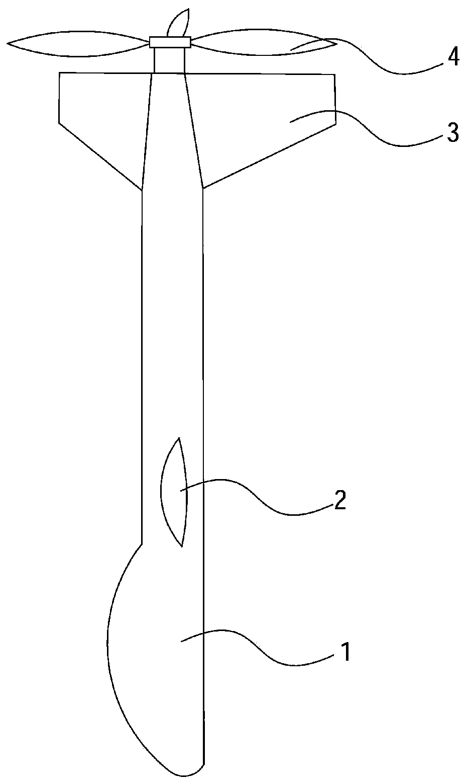 Single-rotor fixed-wing unmanned aerial vehicle capable of hovering