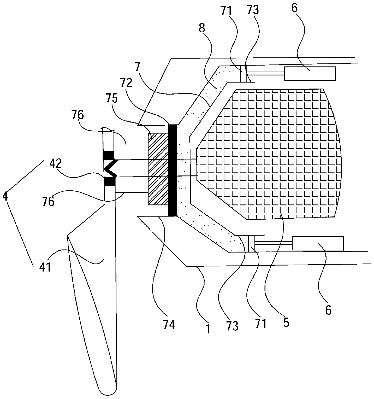 Single-rotor fixed-wing unmanned aerial vehicle capable of hovering