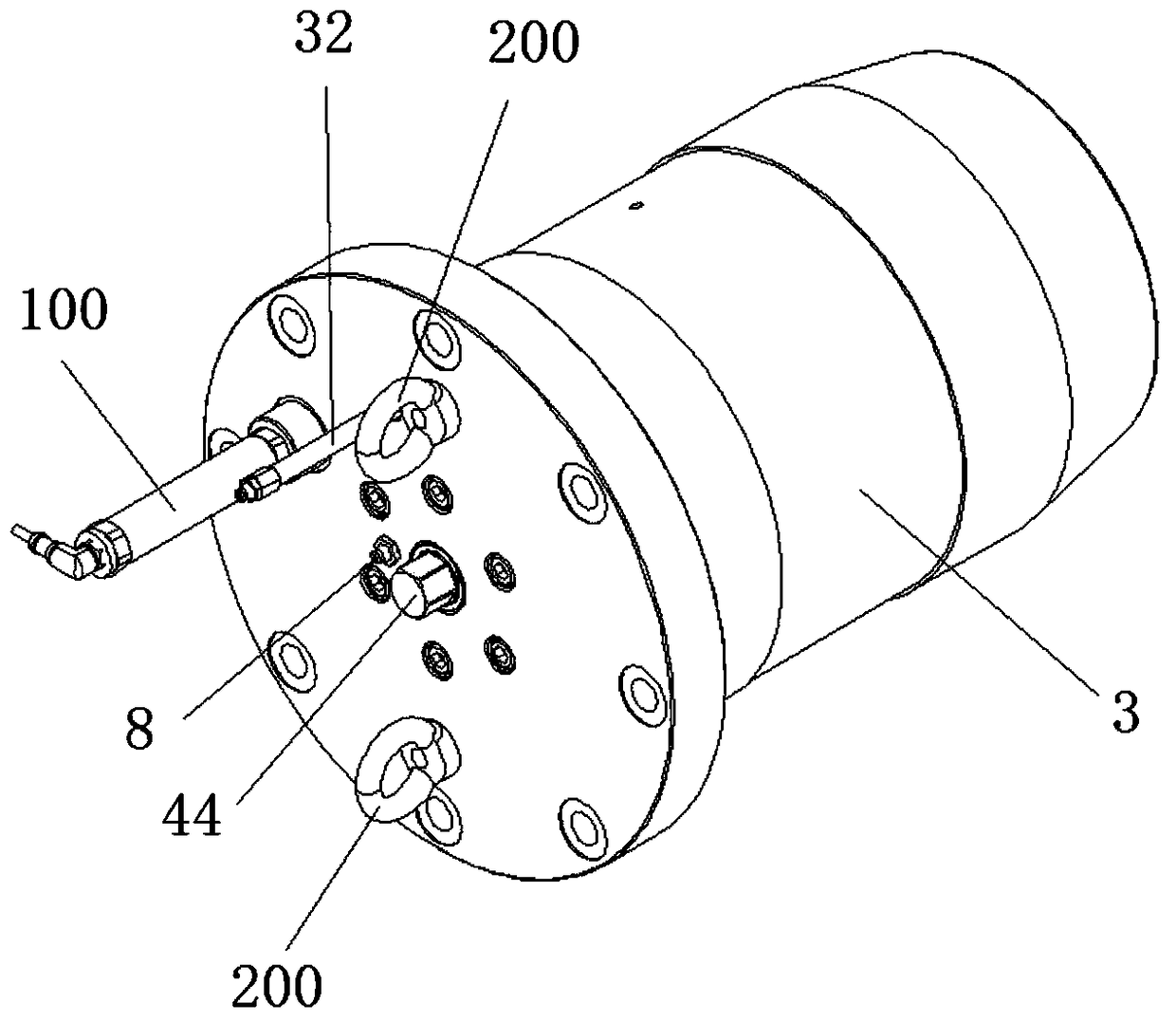 A wind wheel locking device