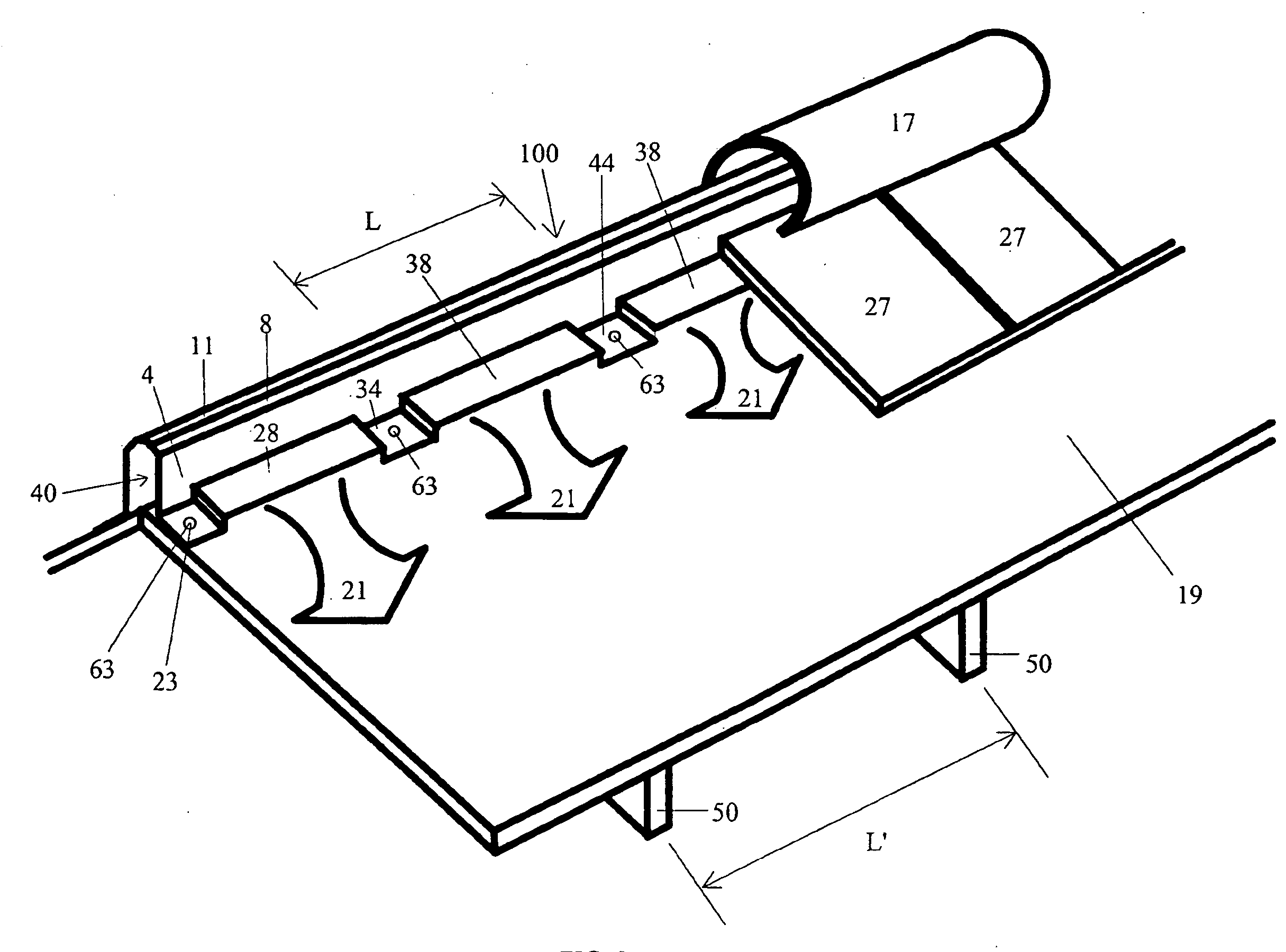 Integrated tile ridge vent system