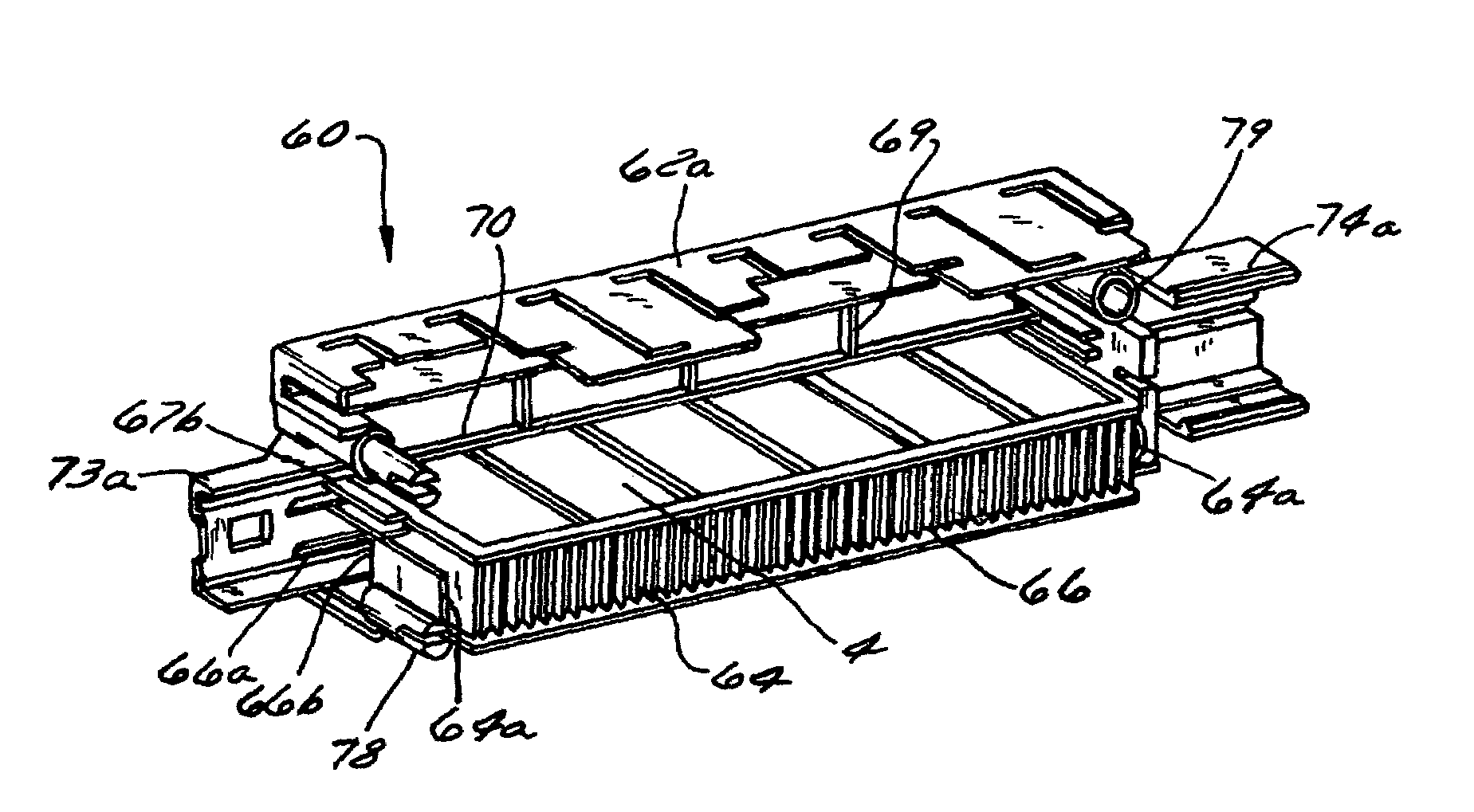 Electric heating apparatus with housing