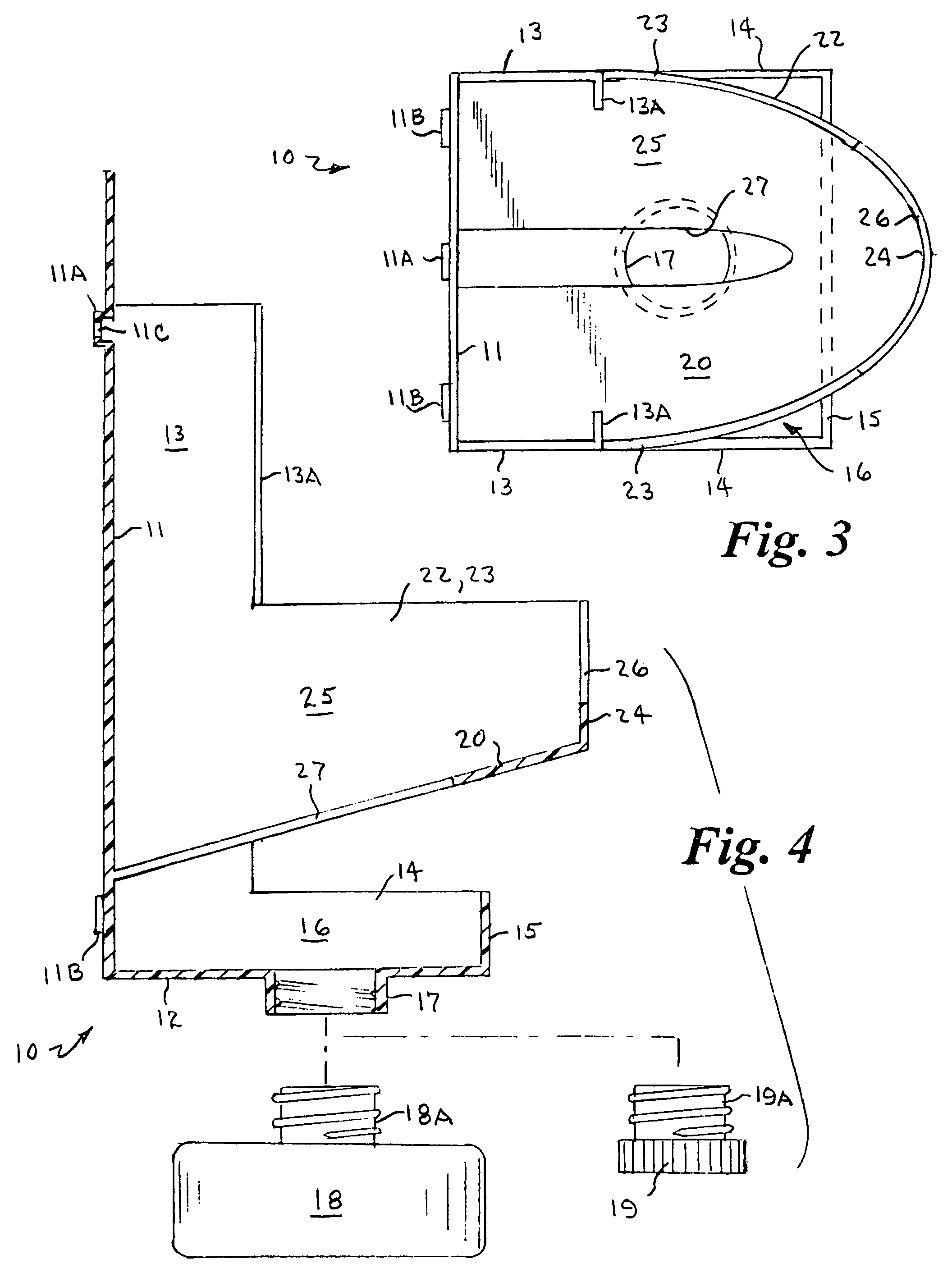 Iron holder with drain and reservoir