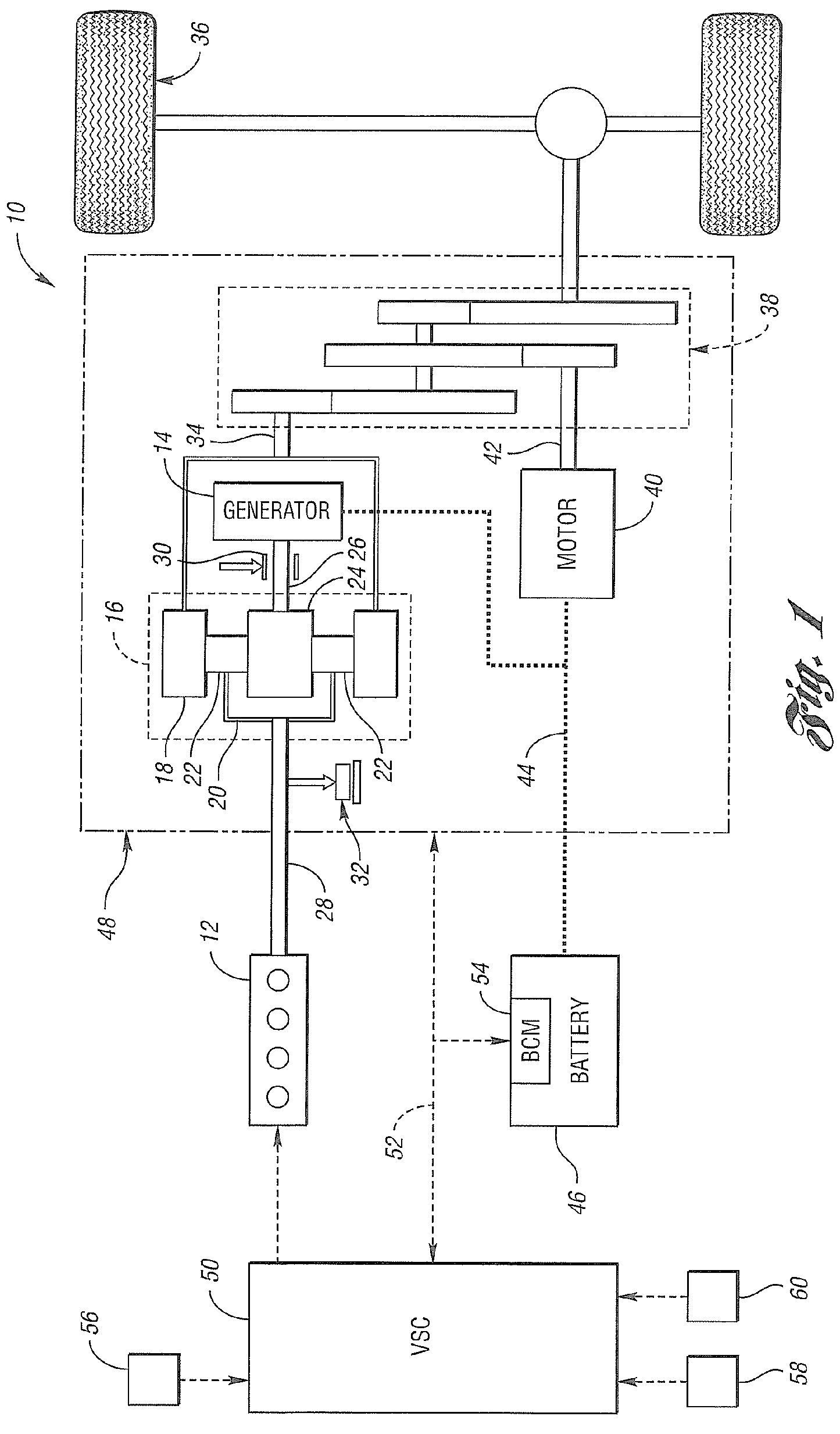 Vehicle and method for controlling an engine in a vehicle