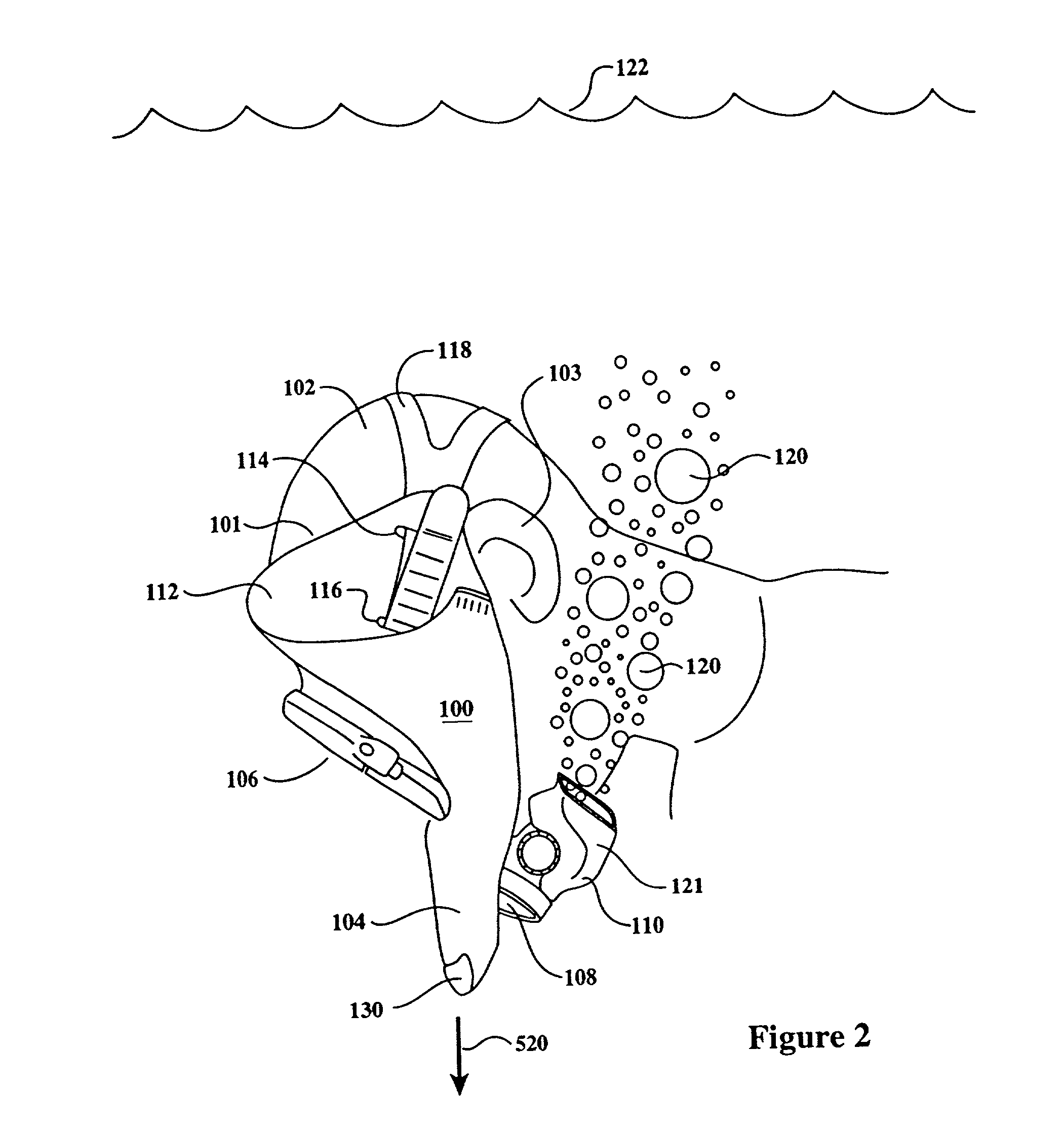 Scuba diving bubble diverter for improving vision and decreasing bubble noise