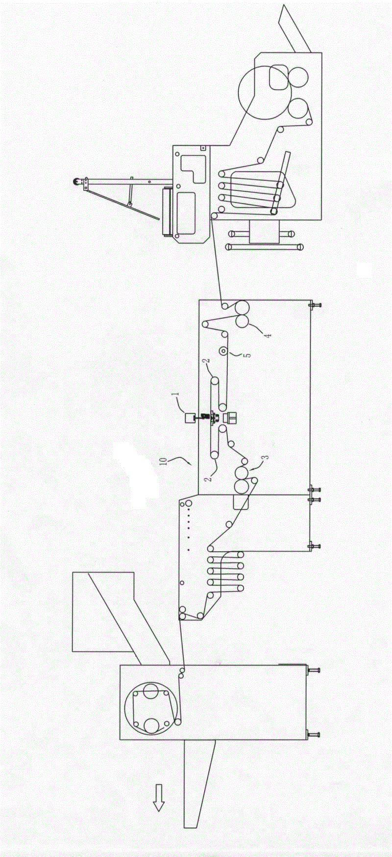 Point-cutting device for bag making machine