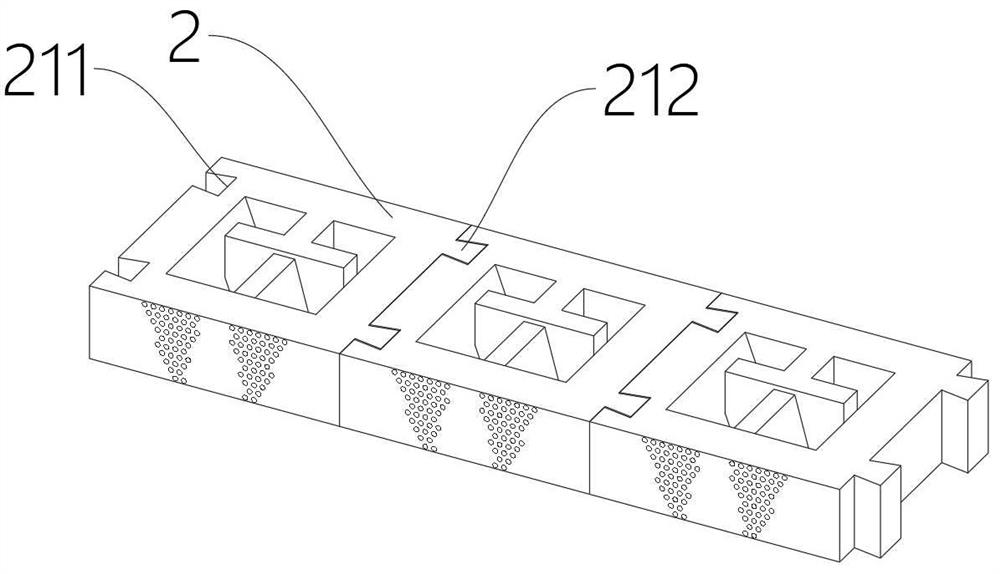 A kind of waterproof soil loss device for riparian vegetation restoration