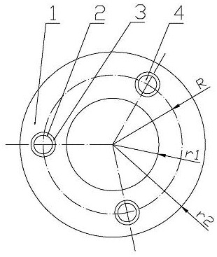 Constant-distance sealing element of transmission case