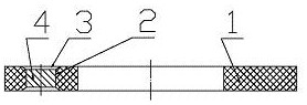 Constant-distance sealing element of transmission case