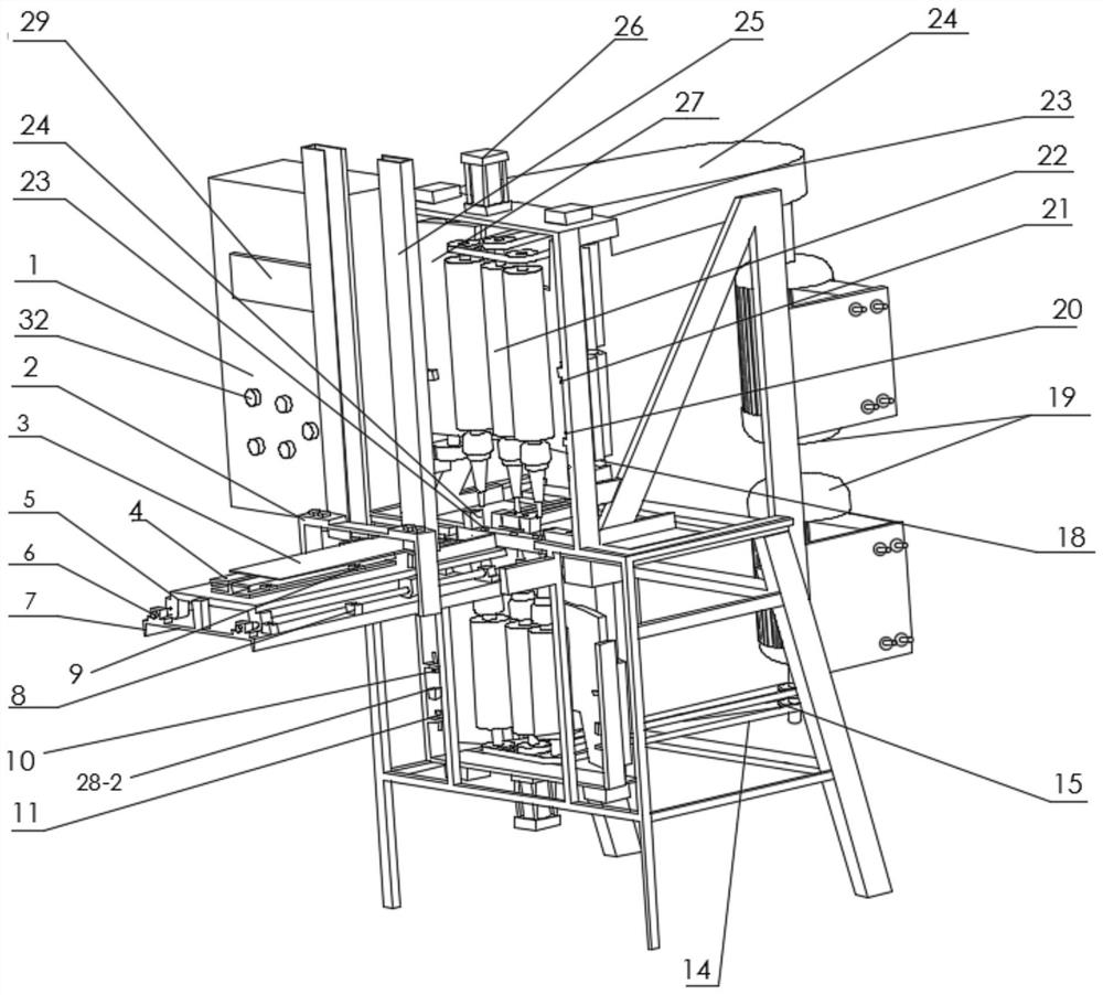 Automatic punching machine for sugarcane knife handle