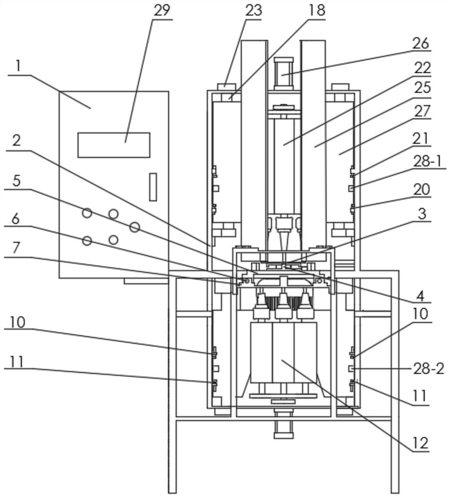 Automatic punching machine for sugarcane knife handle