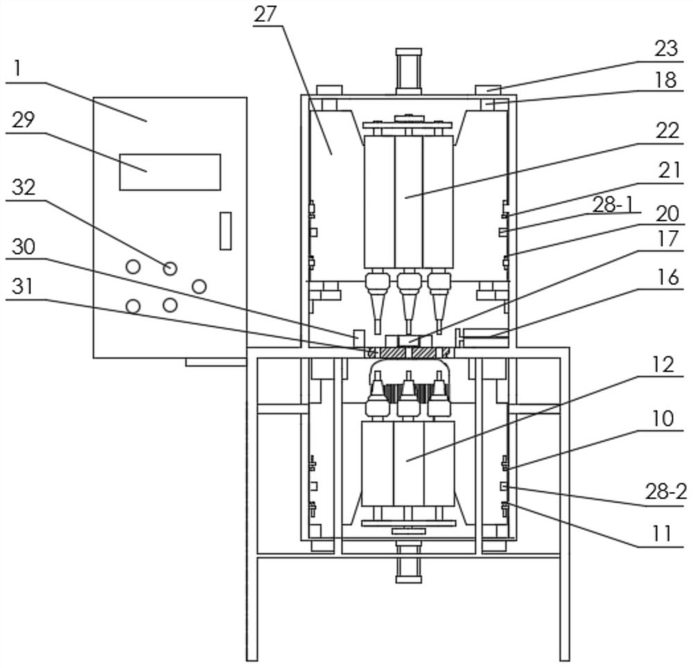 Automatic punching machine for sugarcane knife handle