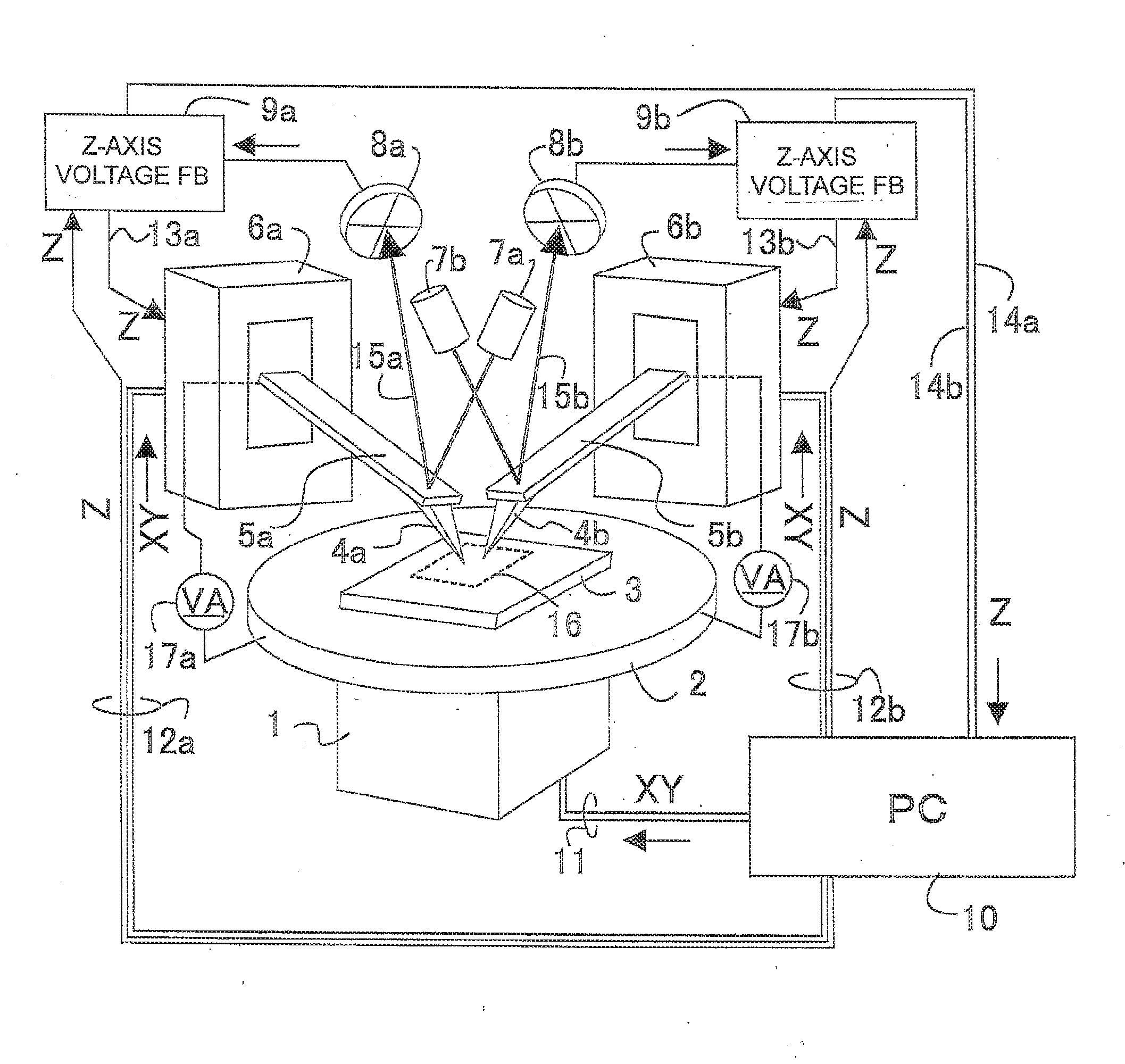 Scanning probe microscope prober employing self-sensing cantilever