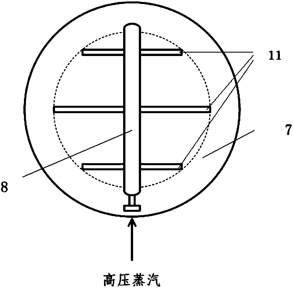 Spherical circulation type dual-channel high-pressure SCR reactor for marine high-power diesel engine