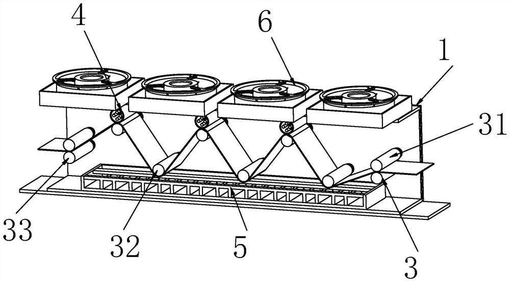 Drying and transferring equipment for needled felt production