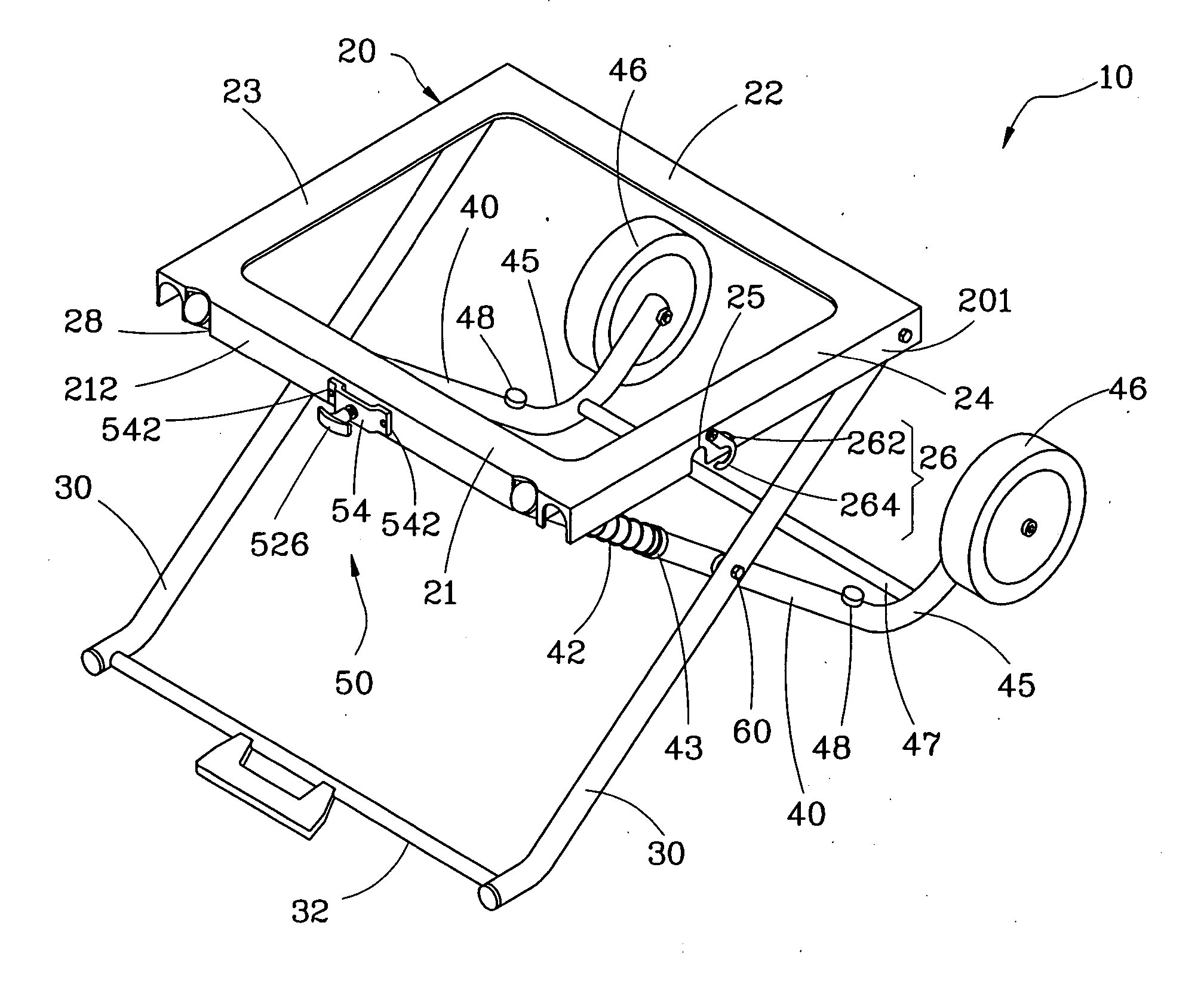 Collapsible stand for machine