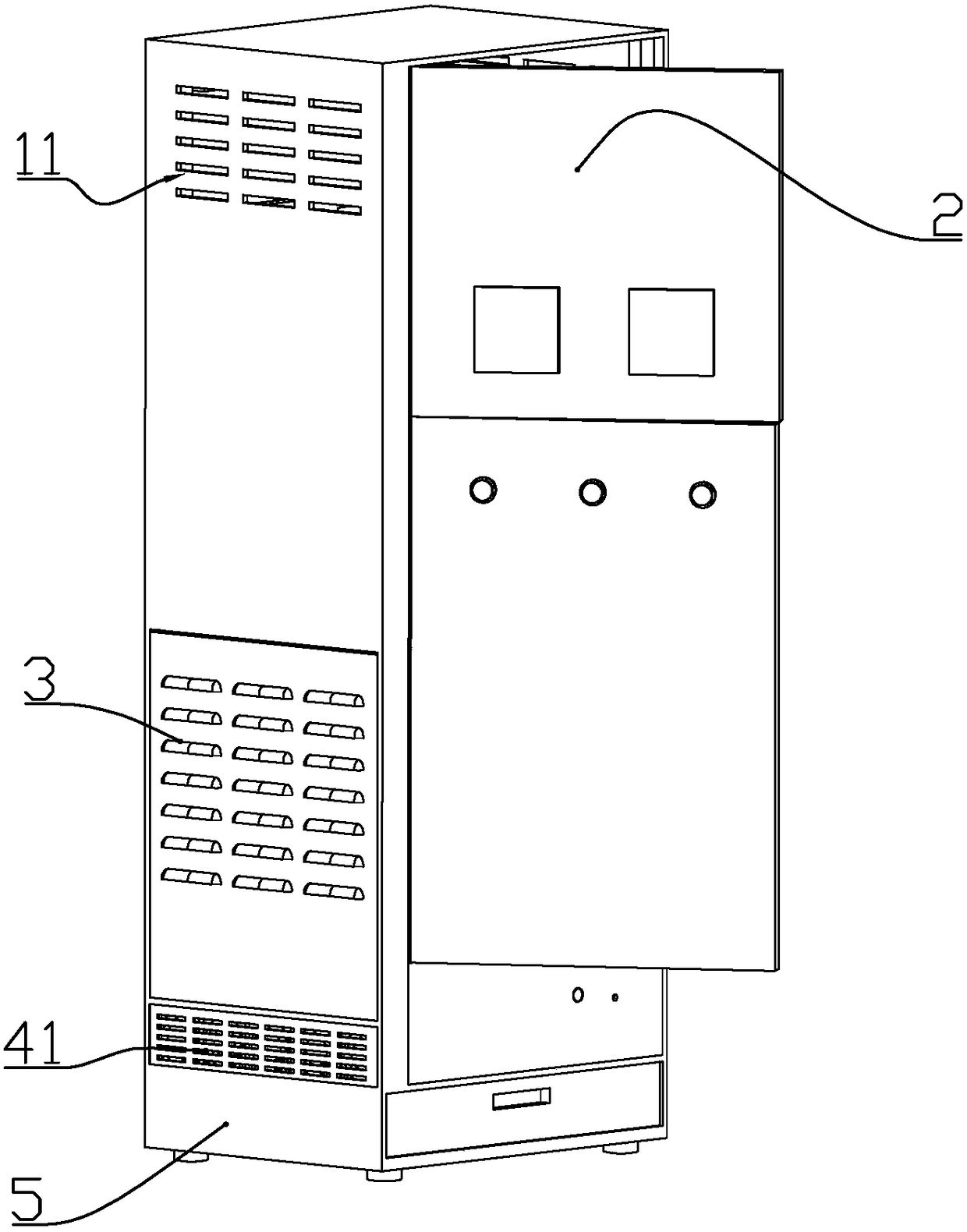 A power distribution cabinet