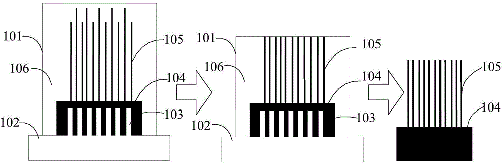 3D (Three-dimensional) microfilament electrode array fixing device and 3D microfilament electrode array cutting method