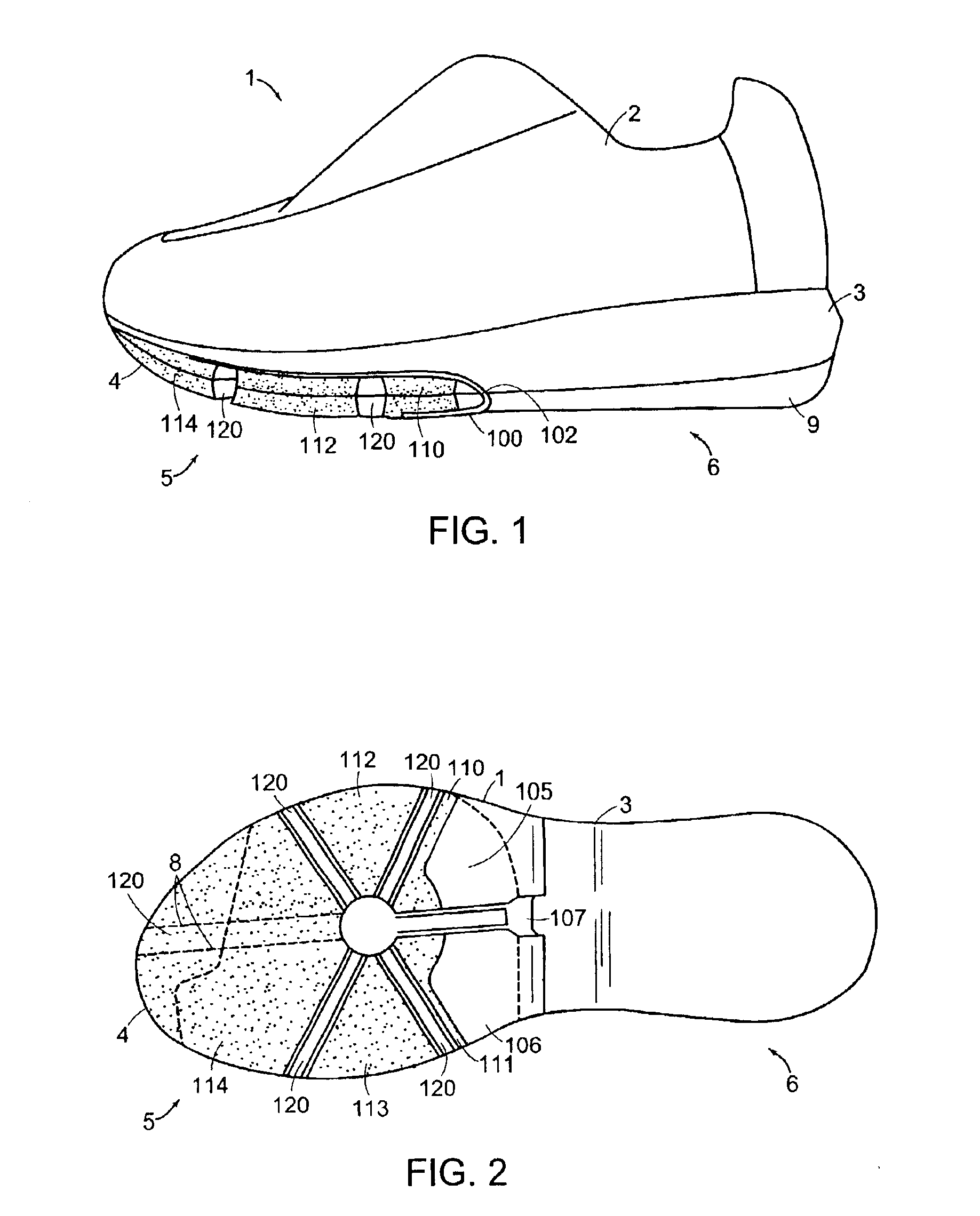 Shoe cartridge cushioning system