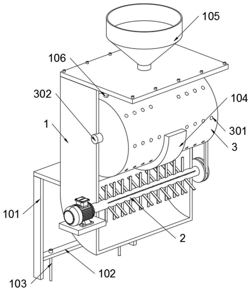 Non-layering cosmetic powder uniform mixing equipment