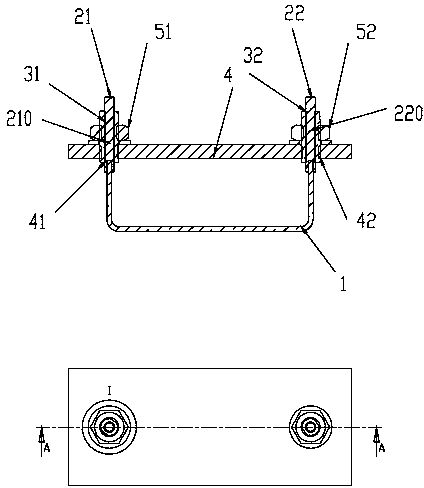 Inductive coupling bar adjusting device and coaxial cavity radio frequency device