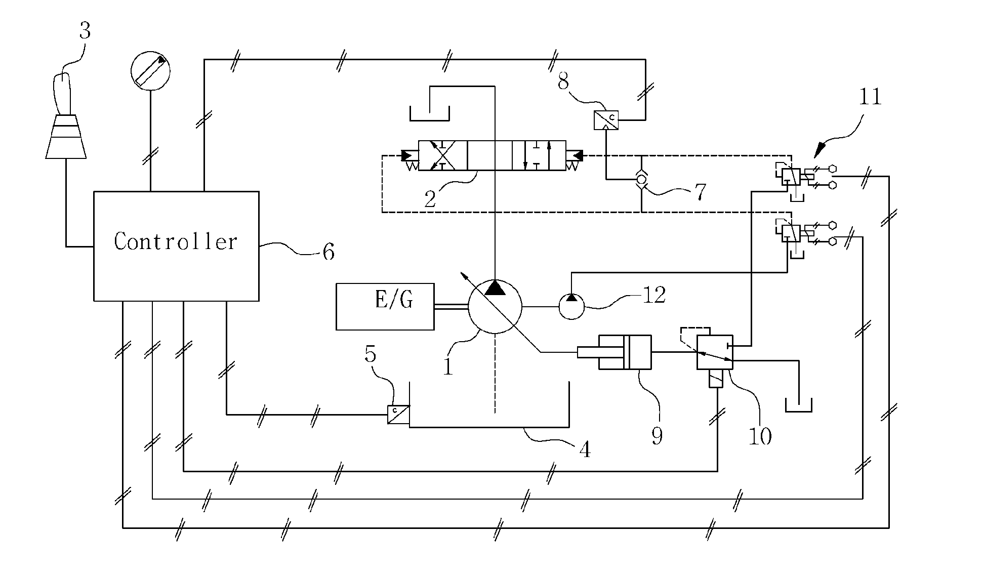 Device for controlling control valve of construction machine, method for controlling same, and method for controlling discharge flow rate of hydraulic pump