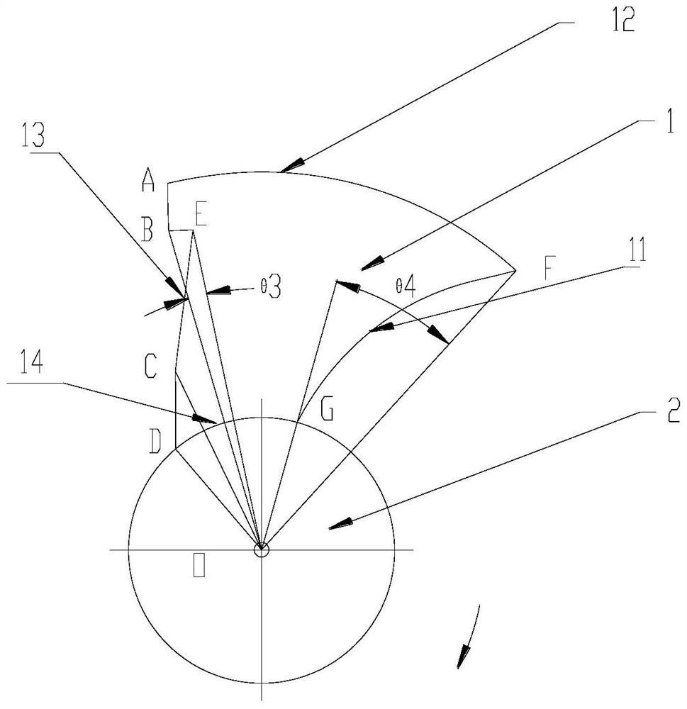 Axial flow fan blade, axial flow fan and air conditioner