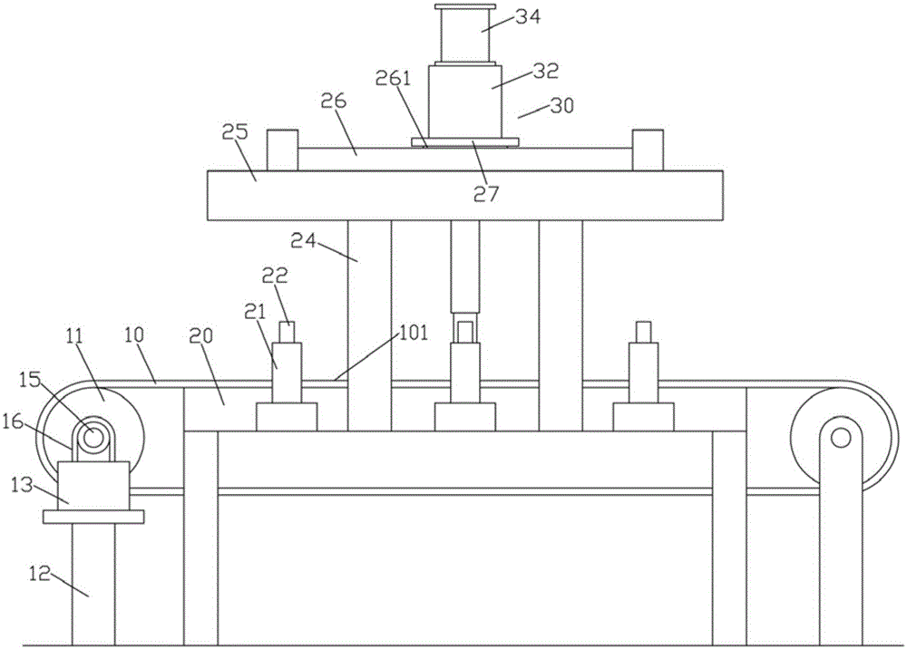 Conveyer belt type dispensing mechanism